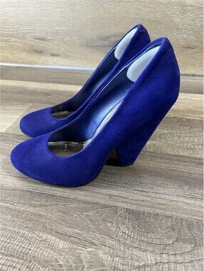 Steve Madden Royal  Blue  Suede High heels size 5
